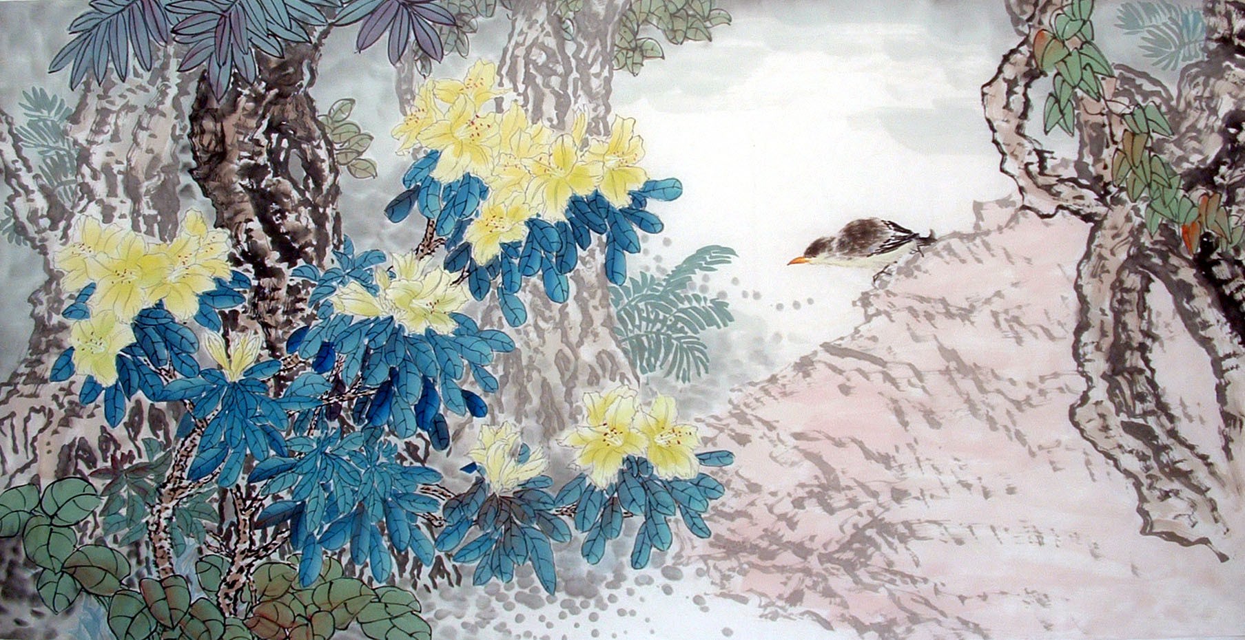 Chinese Lotus Painting - CNAG014610