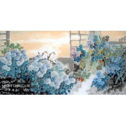 Chinese Lotus Painting - CNAG014612