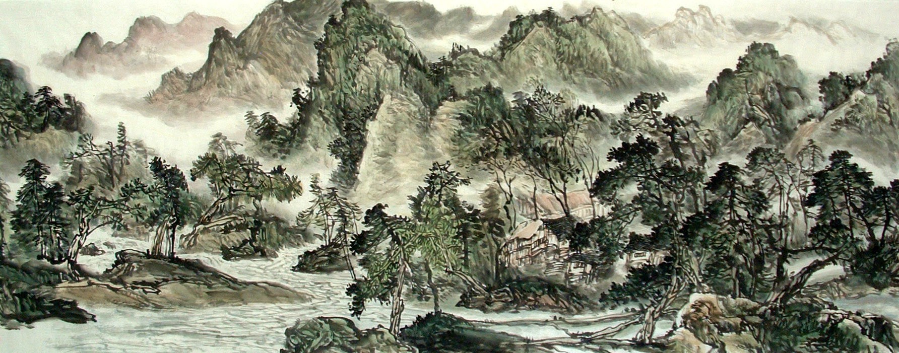 Chinese Landscape Painting - CNAG014613