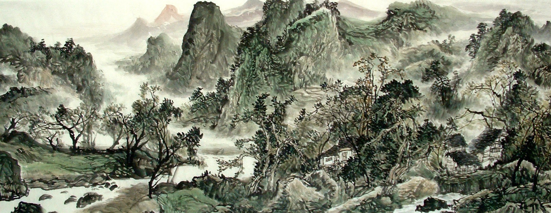 Chinese Landscape Painting - CNAG014614