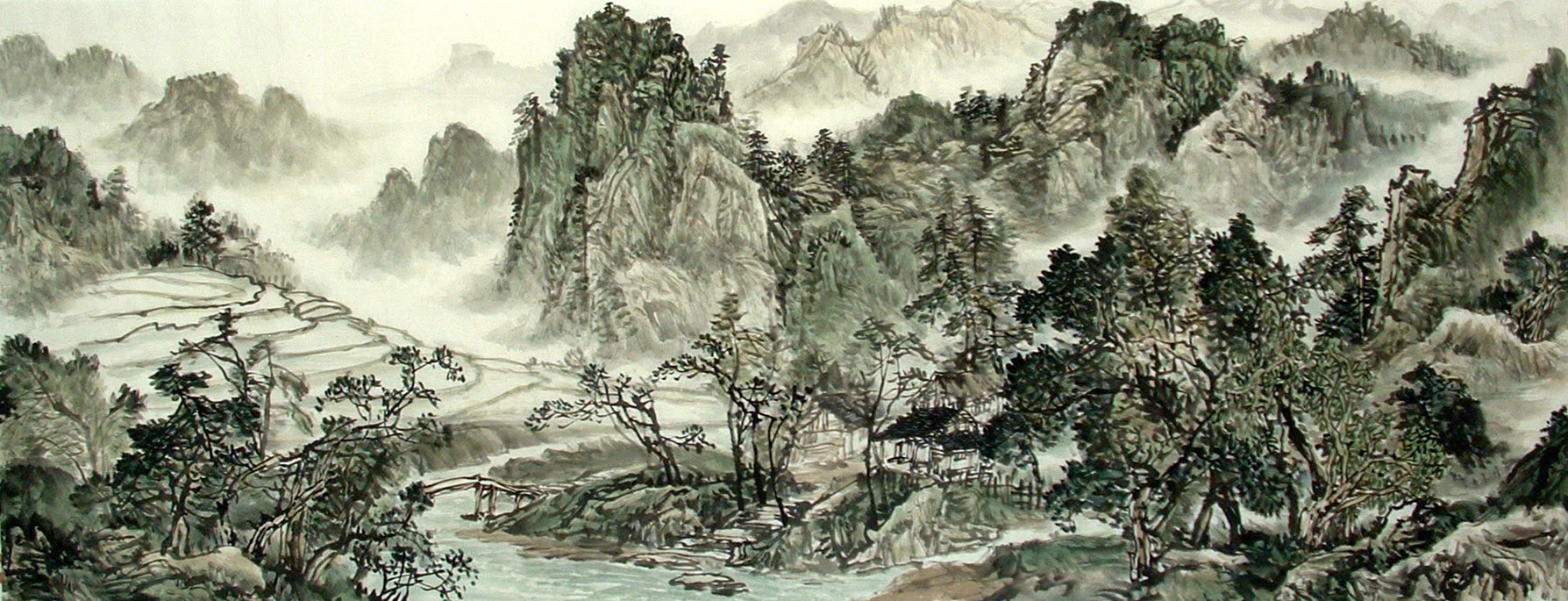 Chinese Landscape Painting - CNAG014615