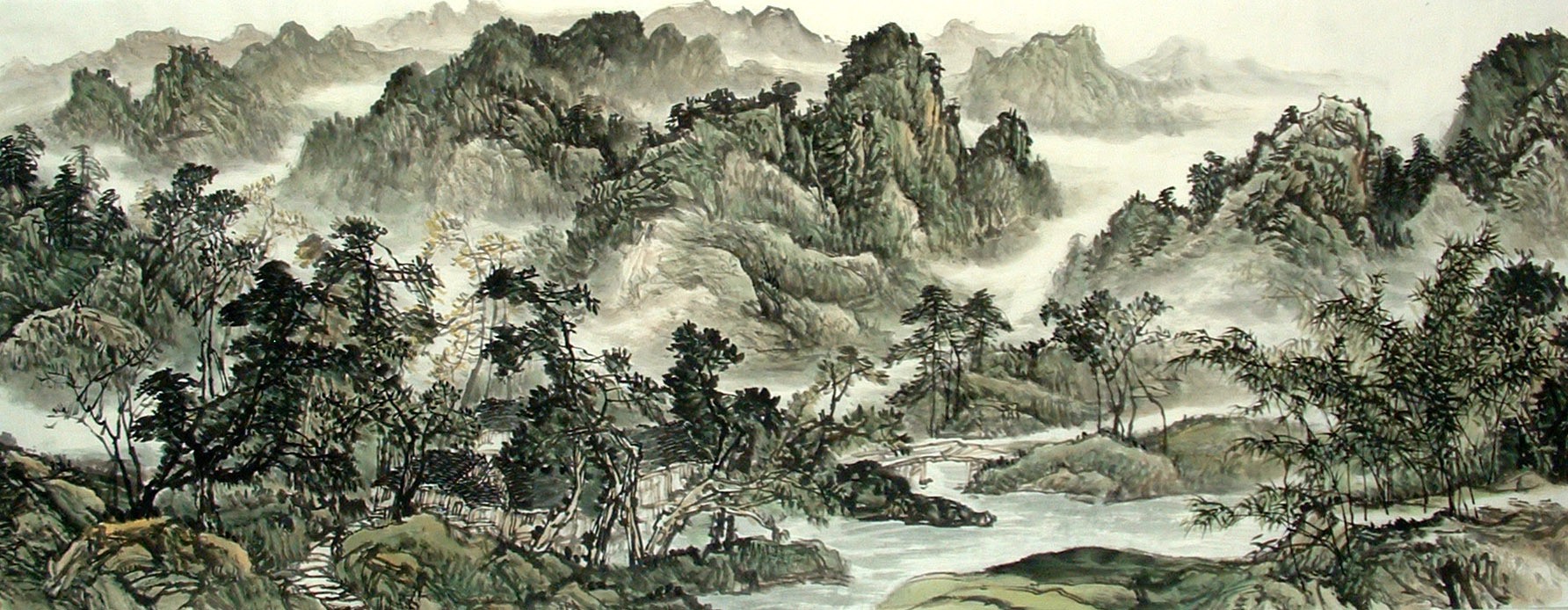 Chinese Landscape Painting - CNAG014616