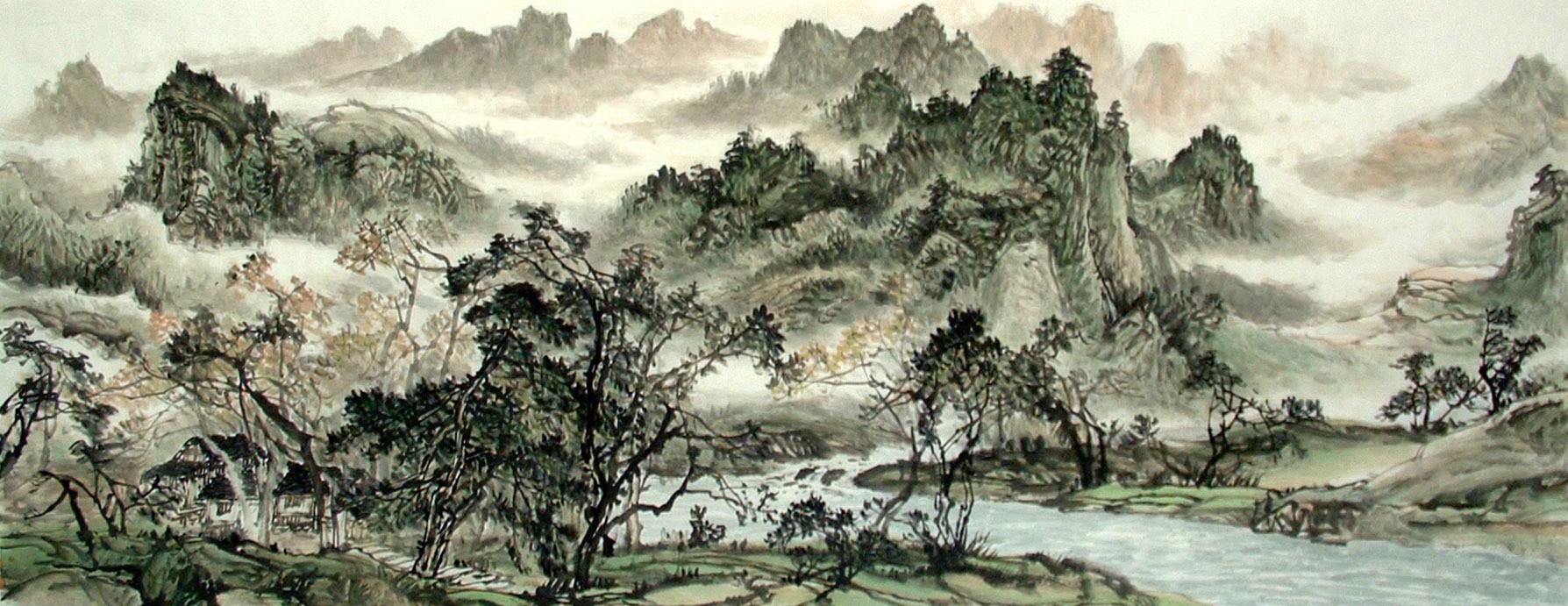 Chinese Landscape Painting - CNAG014620