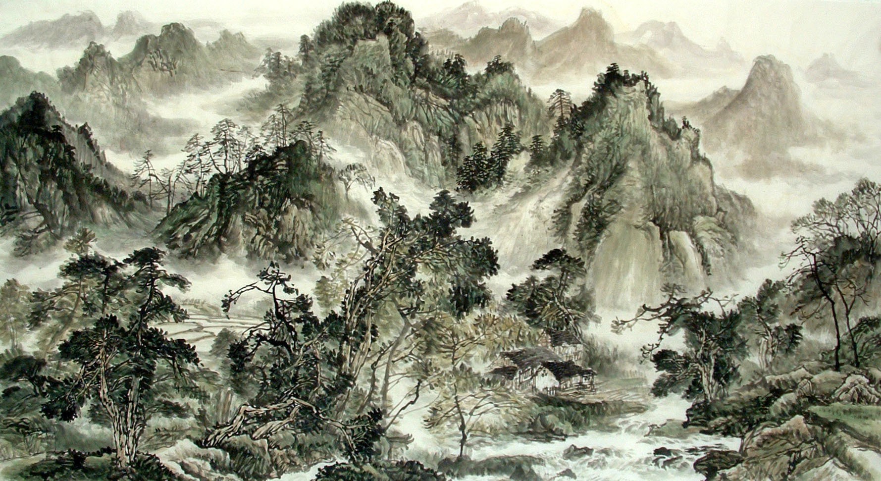 Chinese Landscape Painting - CNAG014621