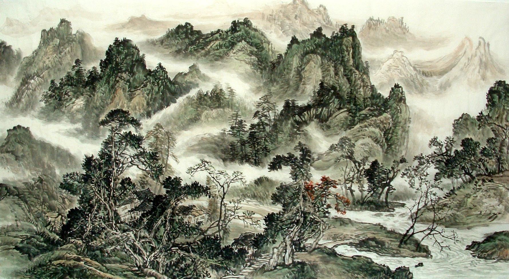 Chinese Landscape Painting - CNAG014622