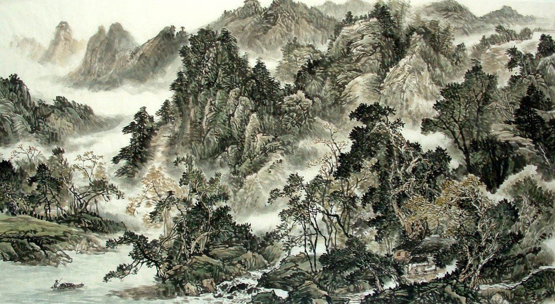 Chinese Landscape Painting - CNAG014623