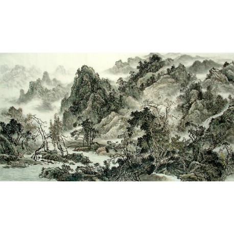 Chinese Landscape Painting - CNAG014624
