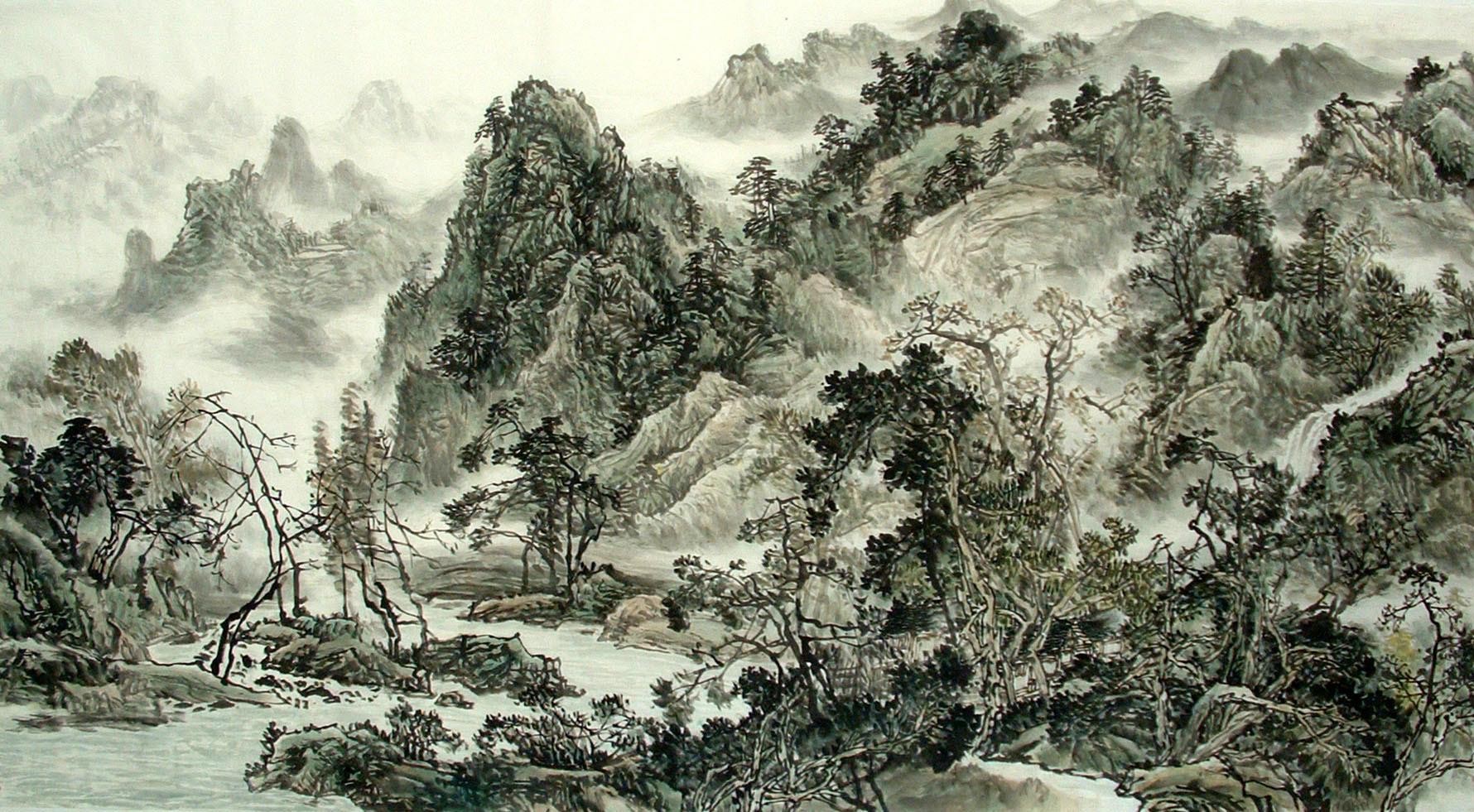 Chinese Landscape Painting - CNAG014624