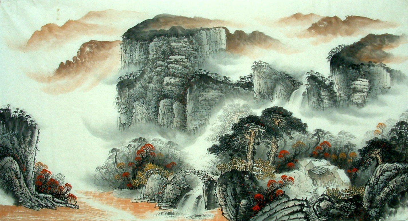Chinese Landscape Painting - CNAG014626