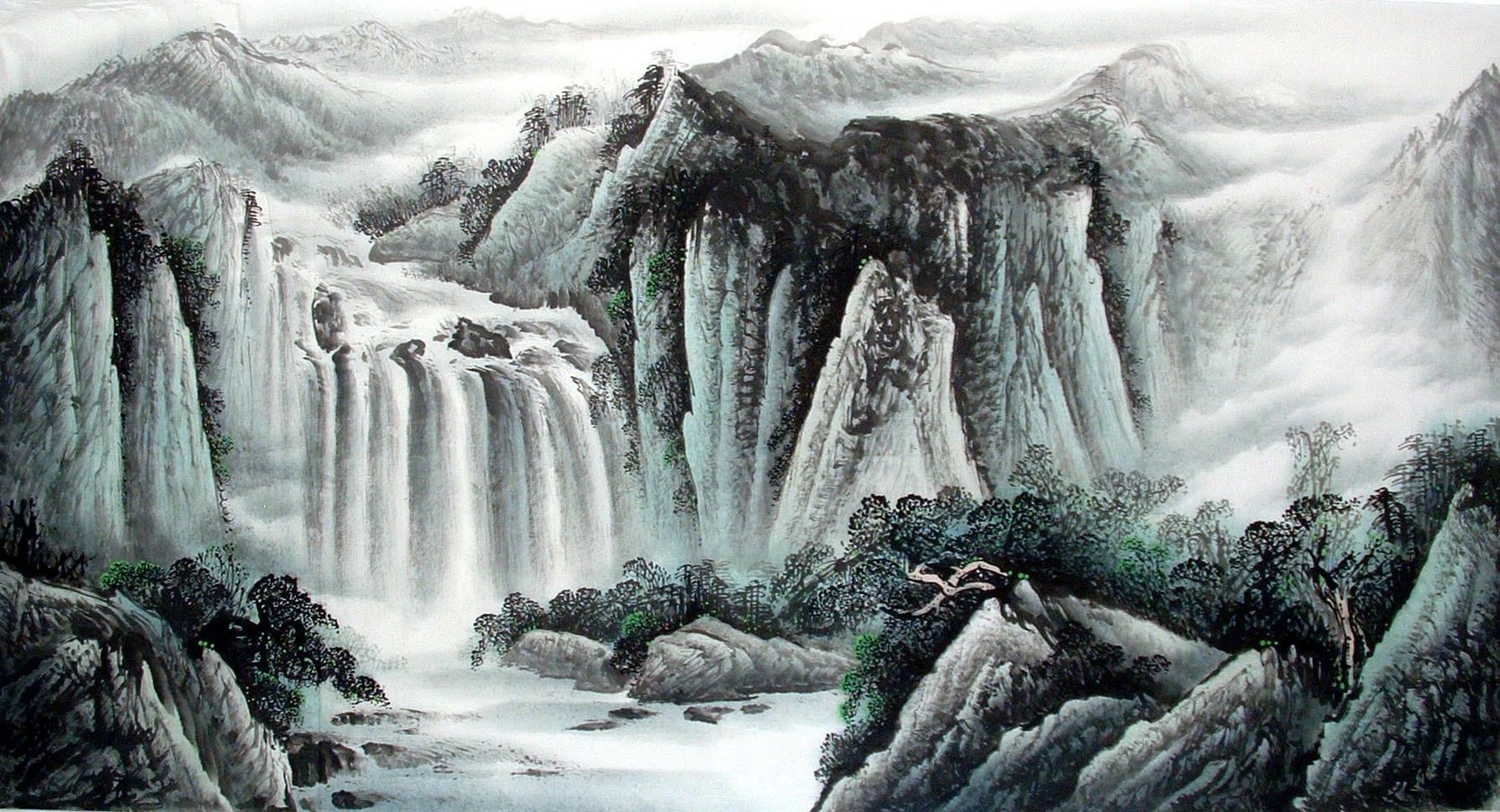 Chinese Landscape Painting - CNAG014627