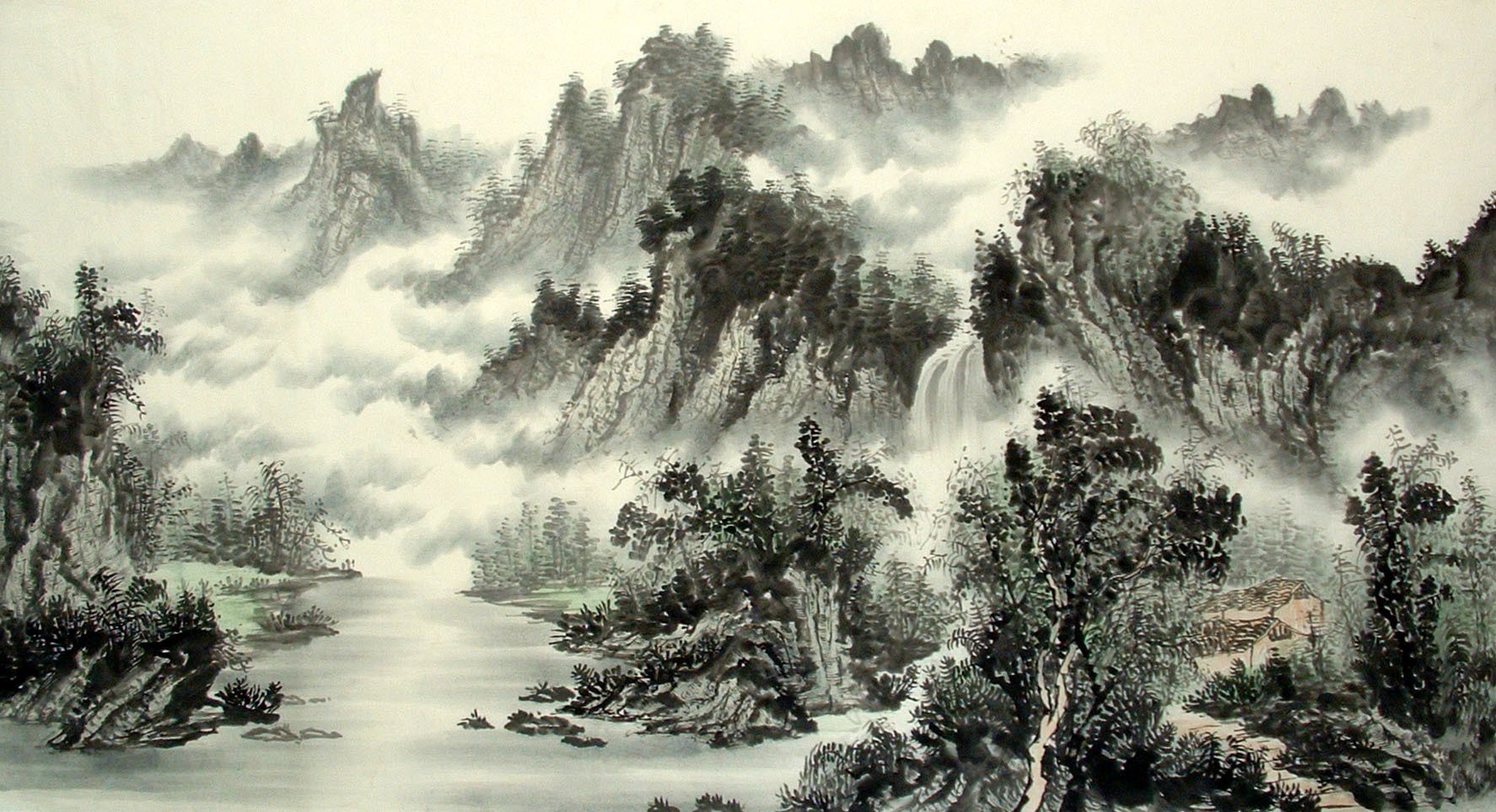Chinese Landscape Painting - CNAG014628