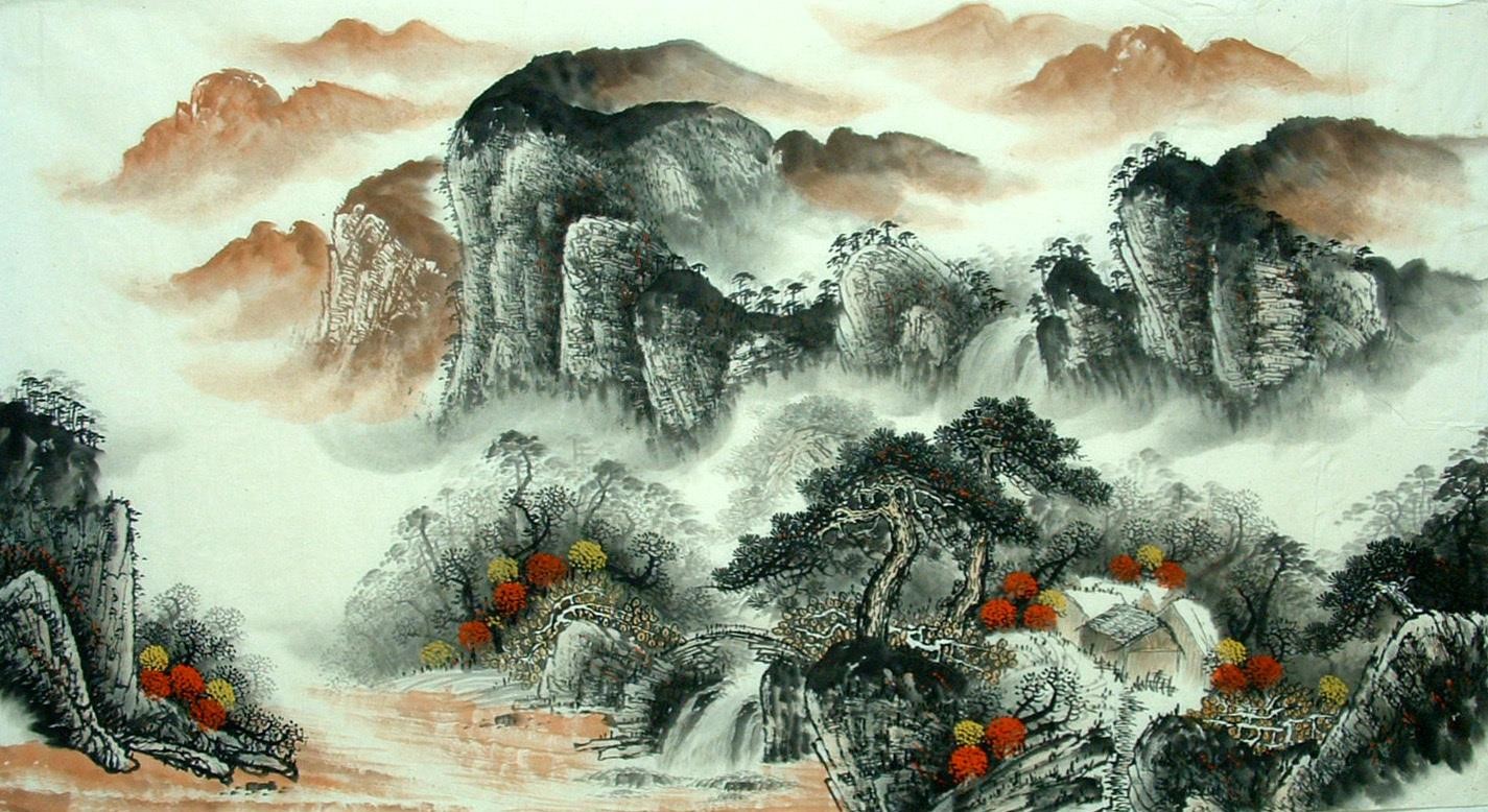 Chinese Landscape Painting - CNAG014629