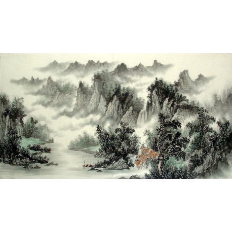 Chinese Landscape Painting - CNAG014630