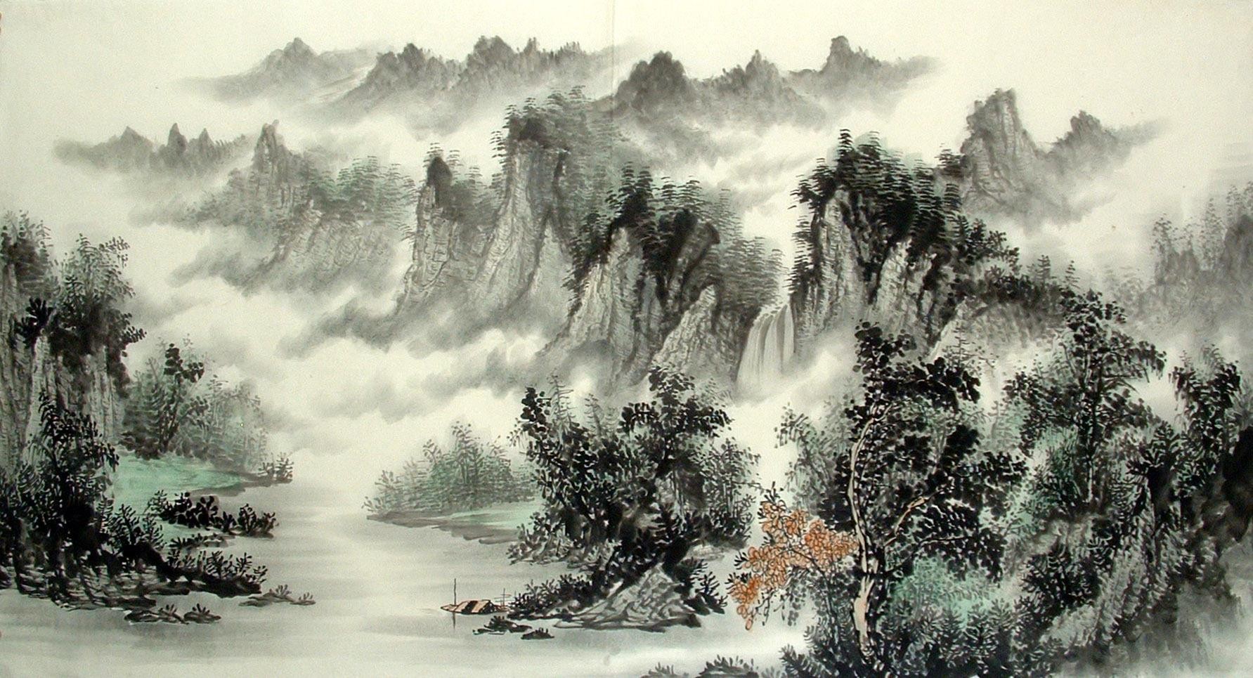 Chinese Landscape Painting - CNAG014630