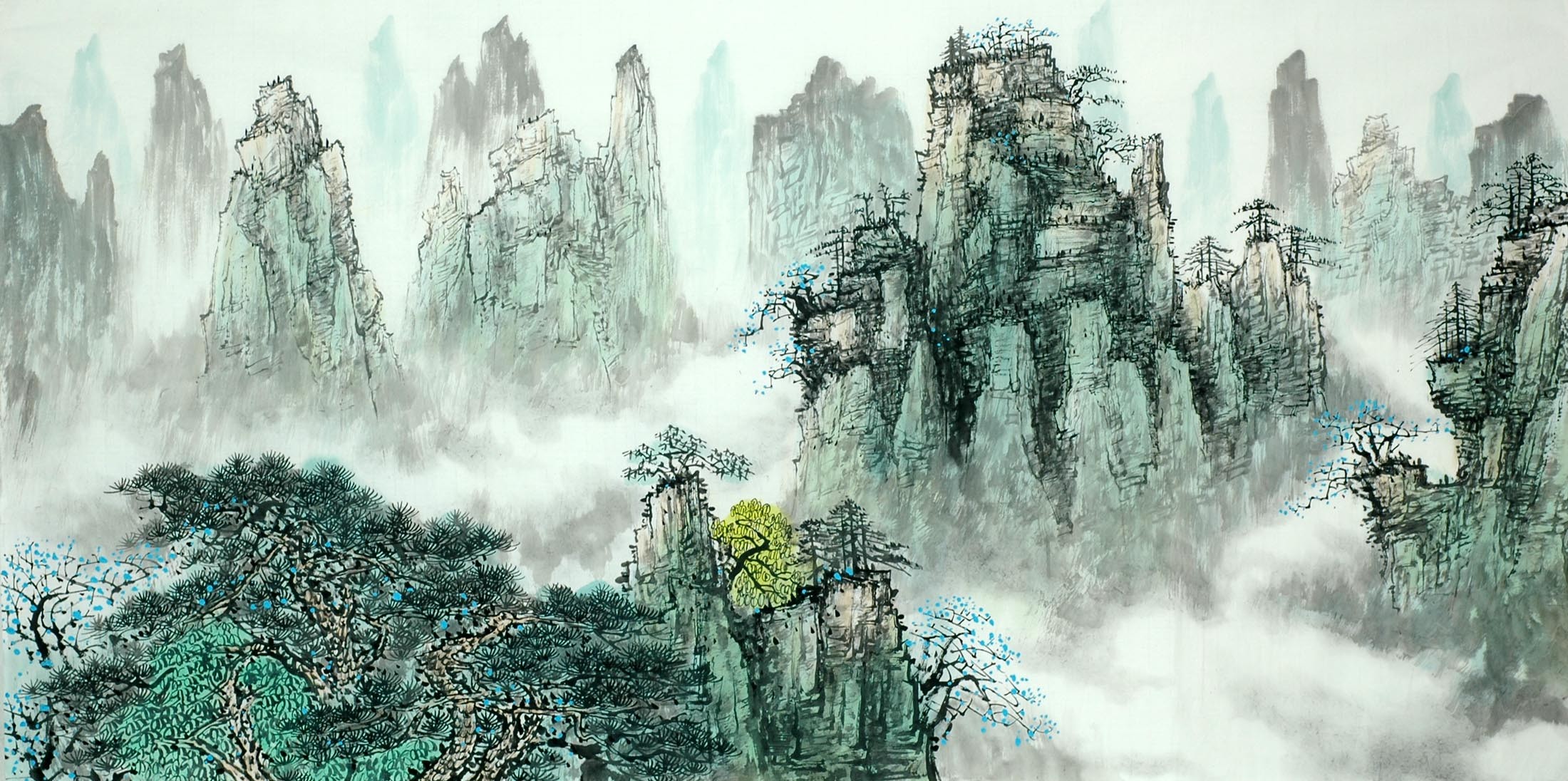 Chinese Landscape Painting - CNAG014656