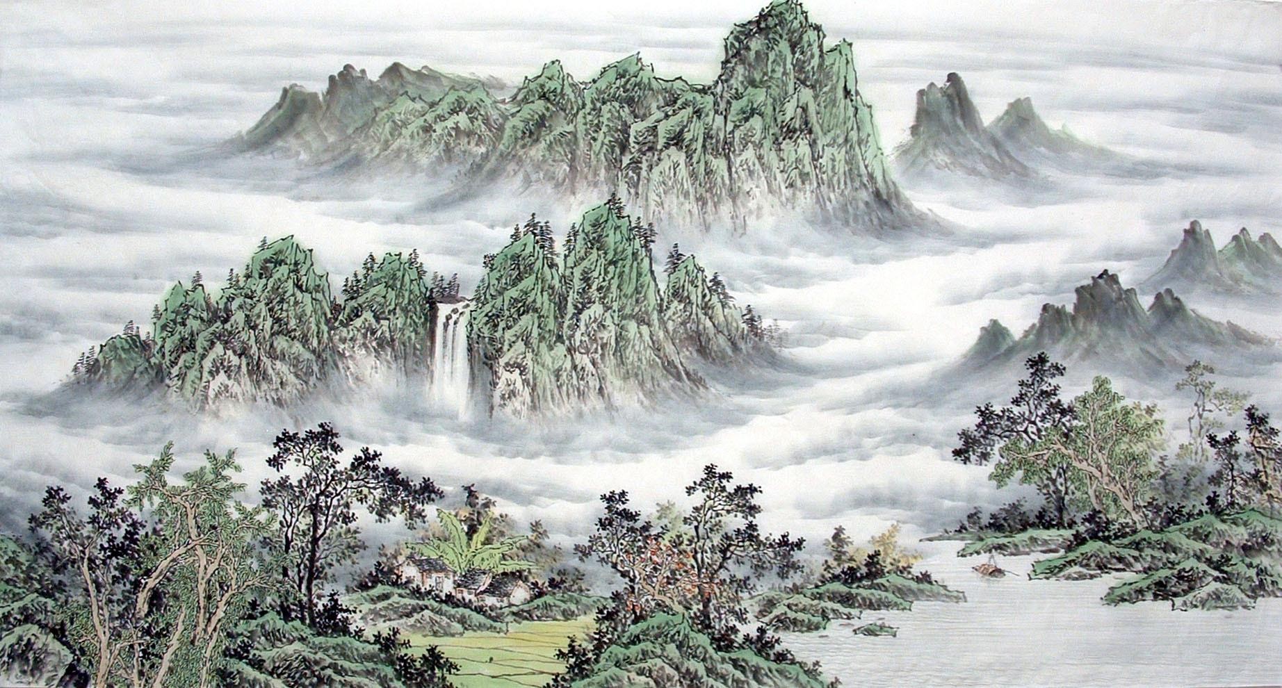 Chinese Landscape Painting - CNAG014661