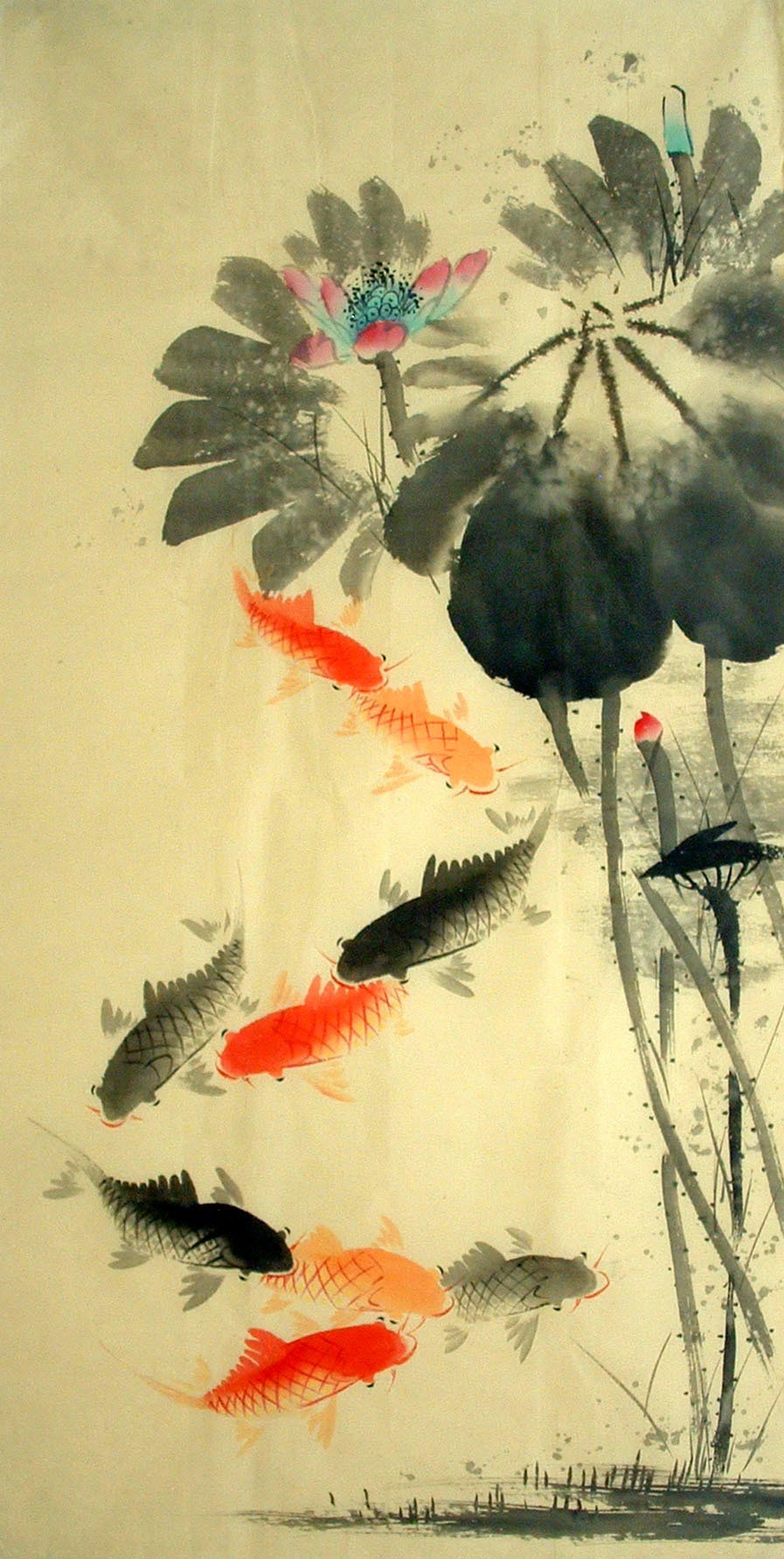 Chinese Fish Painting - CNAG014667