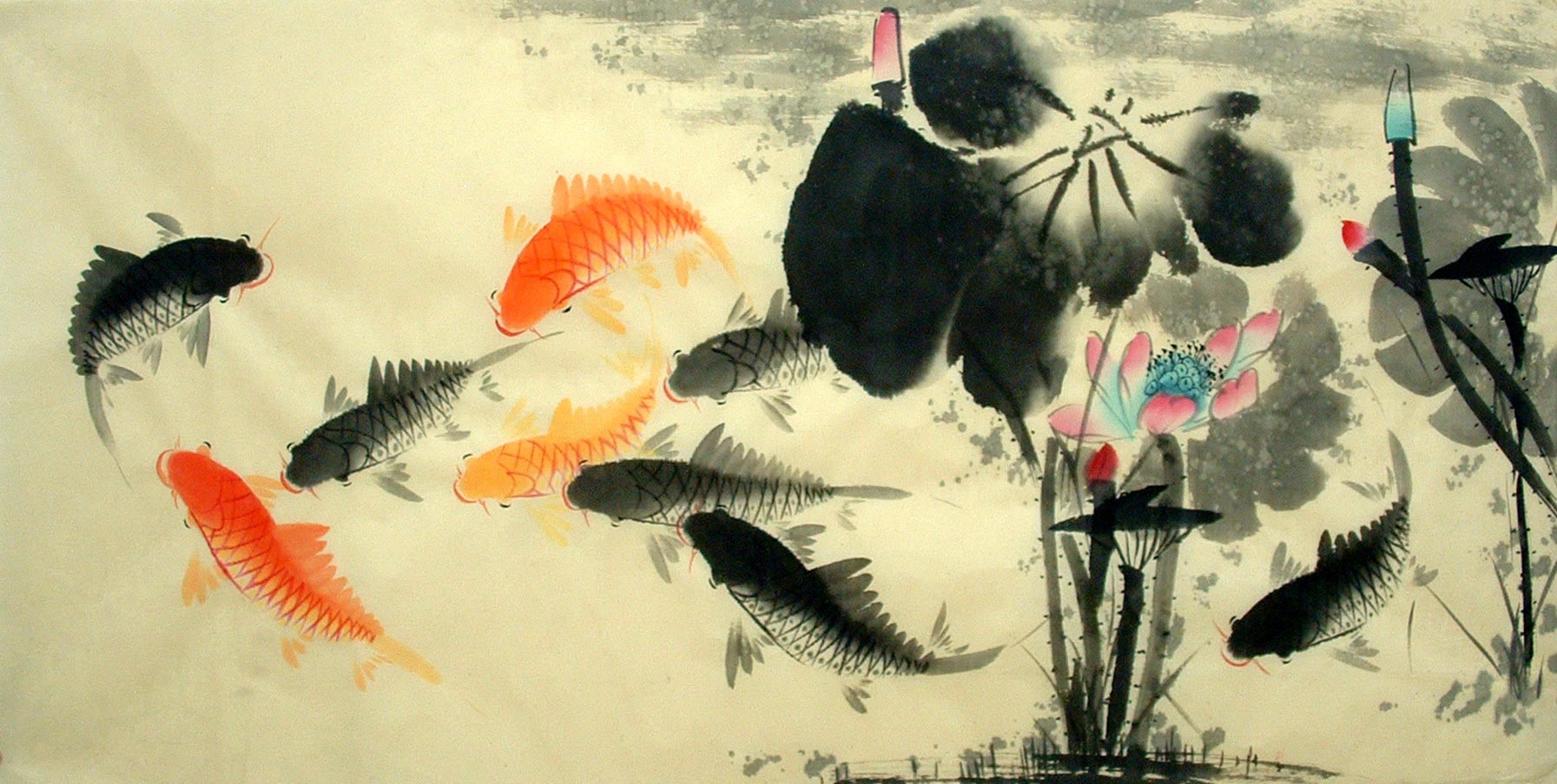 Chinese Fish Painting - CNAG014668