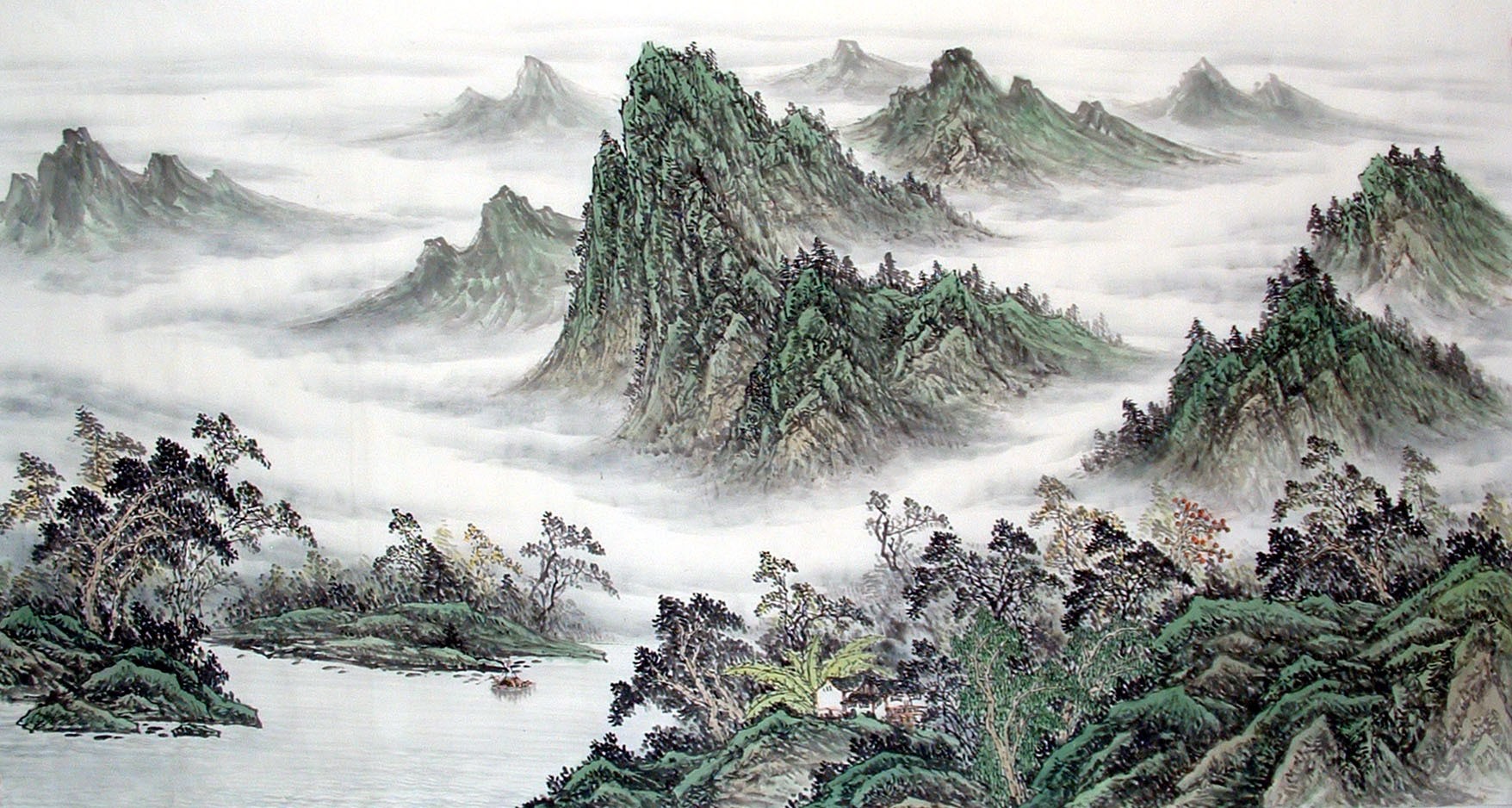 Chinese Landscape Painting - CNAG014681