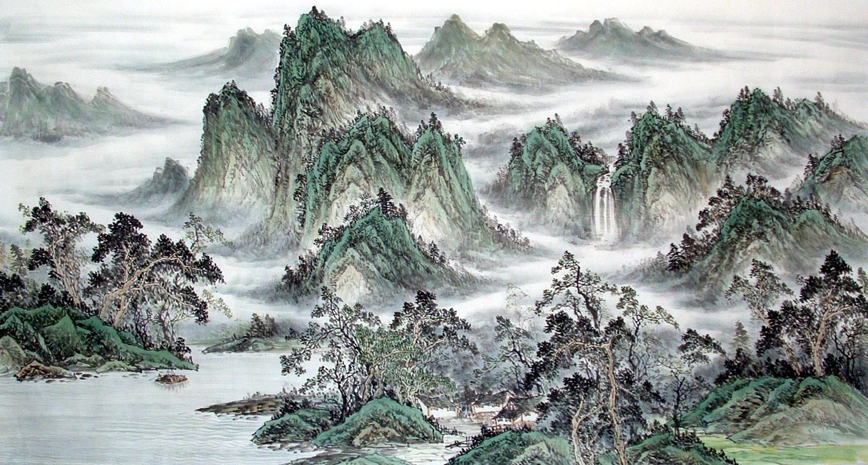 Chinese Landscape Painting - CNAG014683