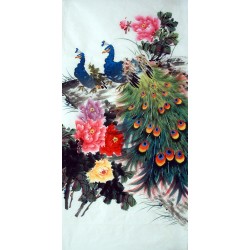 Chinese Peacock Painting - CNAG014712