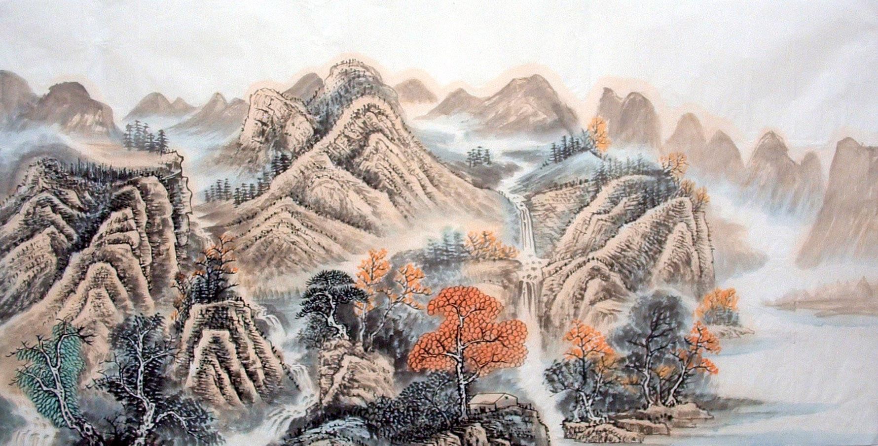 Chinese Landscape Painting - CNAG014772