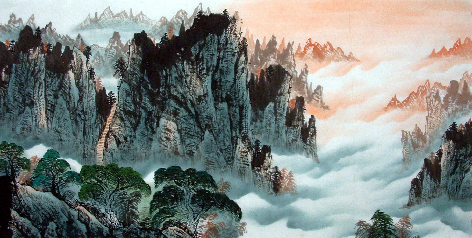 Chinese Landscape Painting - CNAG014777