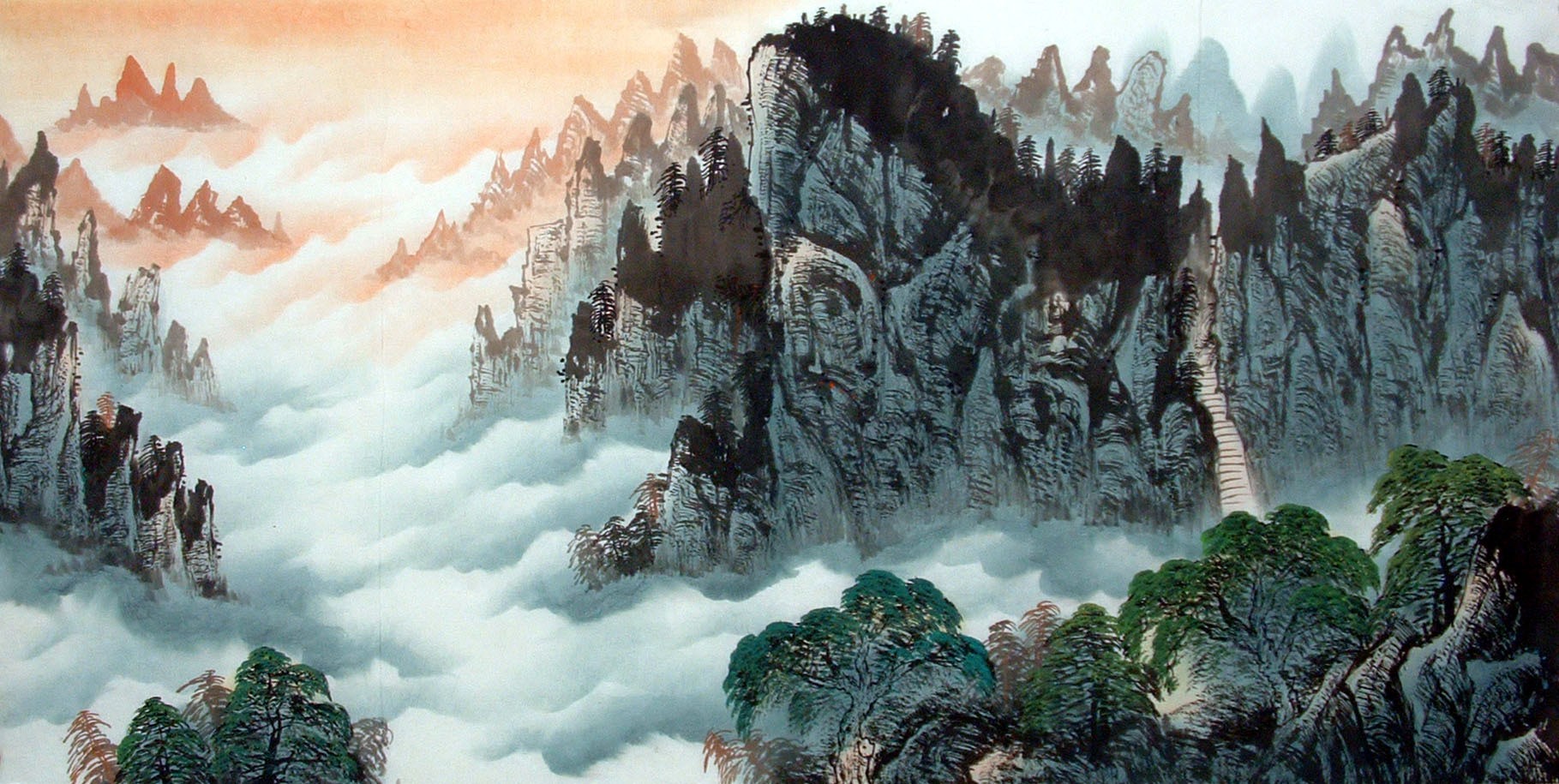 Chinese Landscape Painting - CNAG014778