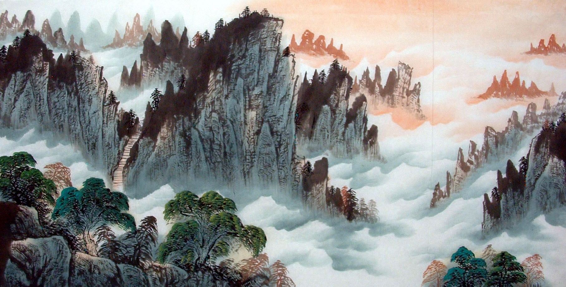 Chinese Landscape Painting - CNAG014781