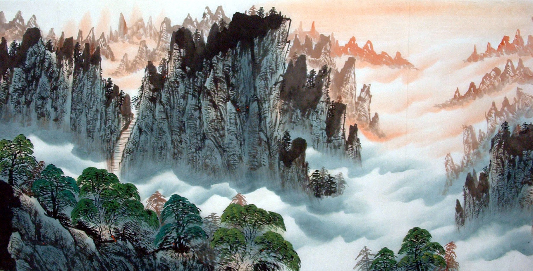 Chinese Landscape Painting - CNAG014782