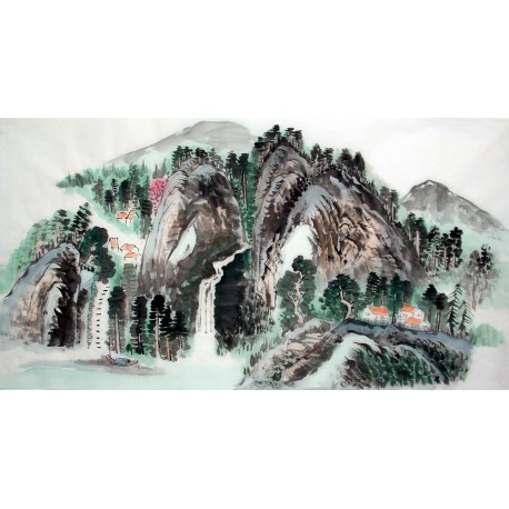 Chinese Landscape Painting - CNAG014854