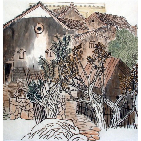 Chinese Landscape Painting - CNAG014858