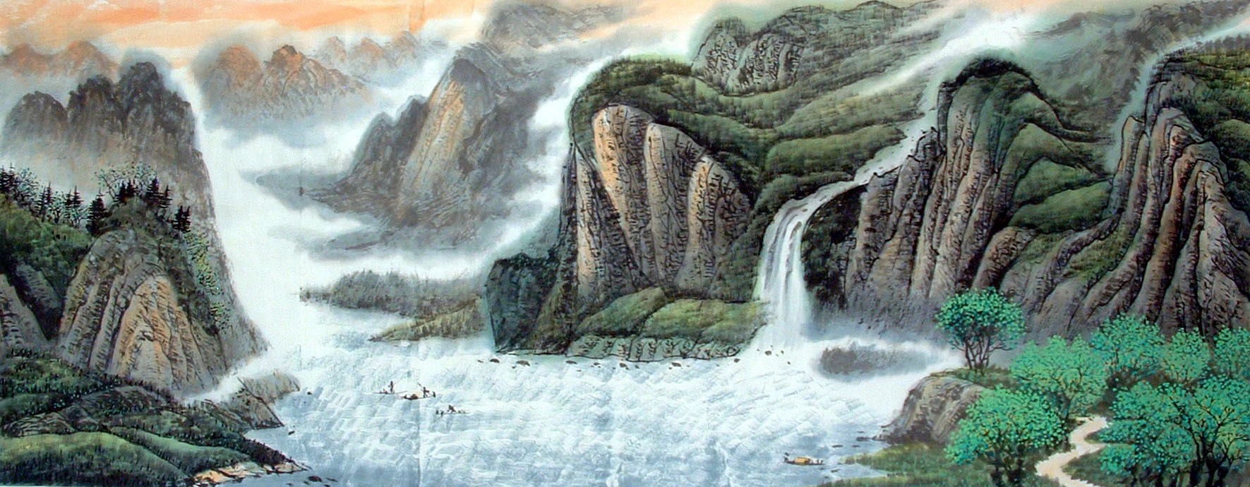 Chinese Landscape Painting - CNAG014870