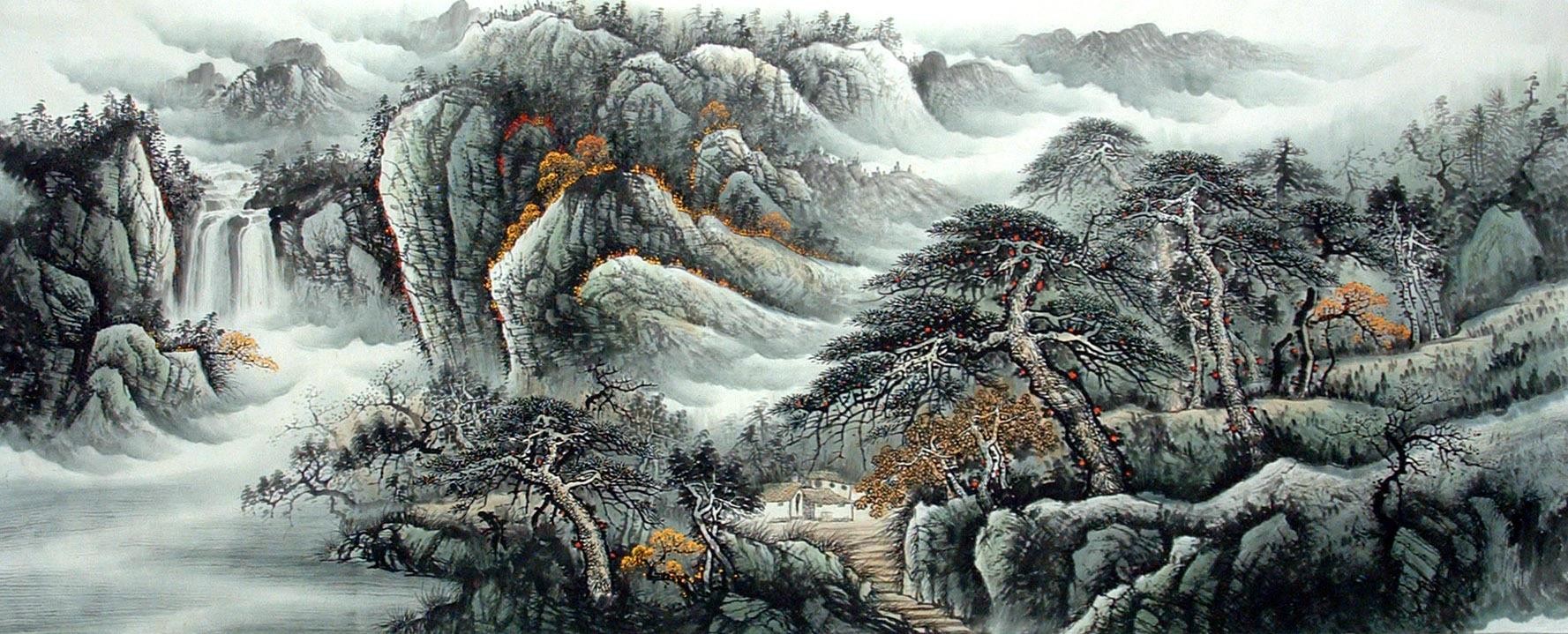 Chinese Landscape Painting - CNAG014902