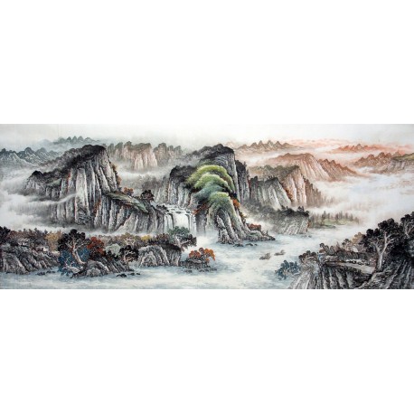 Chinese Landscape Painting - CNAG014905