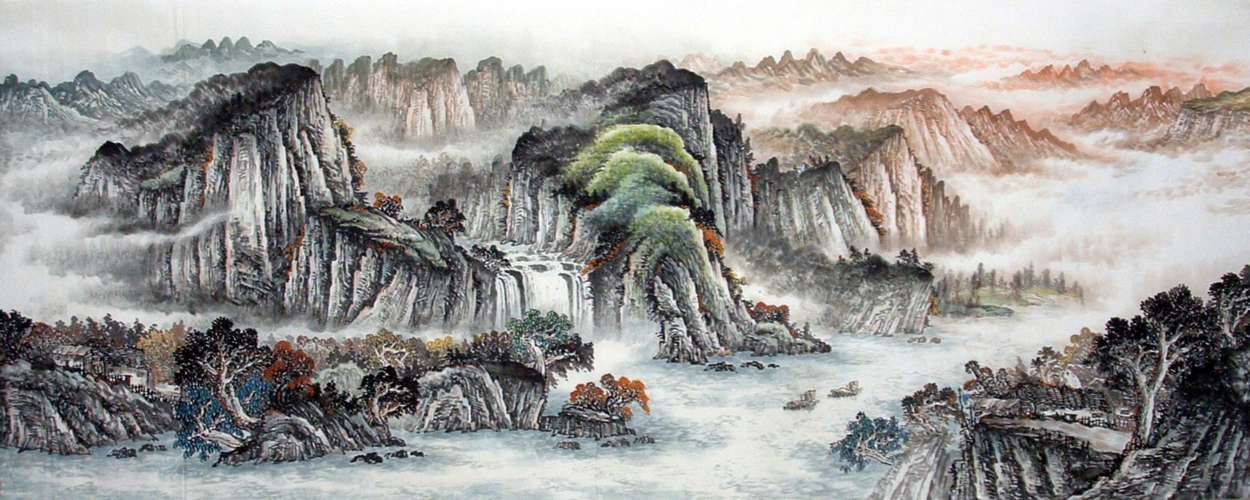 Chinese Landscape Painting - CNAG014905