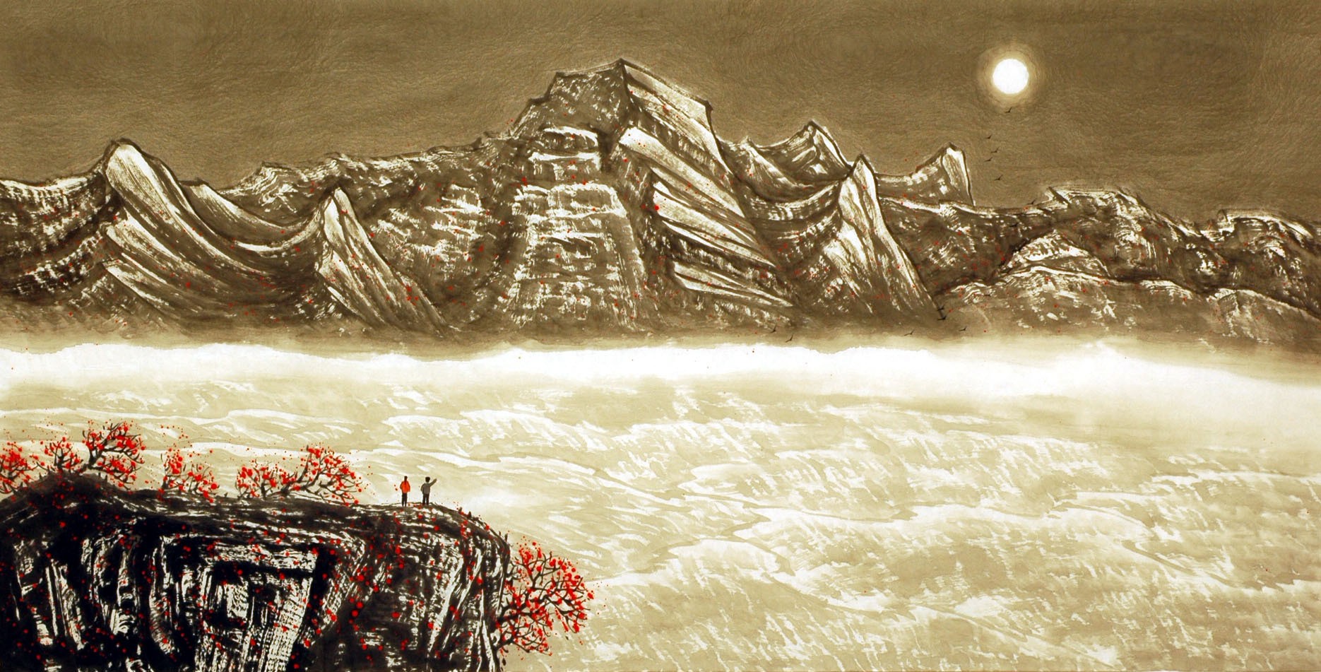 Chinese Landscape Painting - CNAG014909
