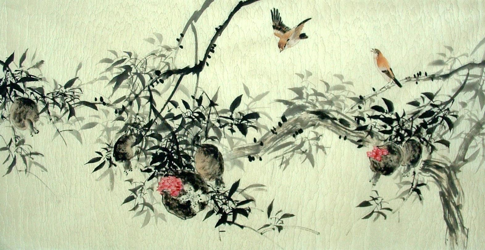 Chinese Flowers&Trees Painting - CNAG014916