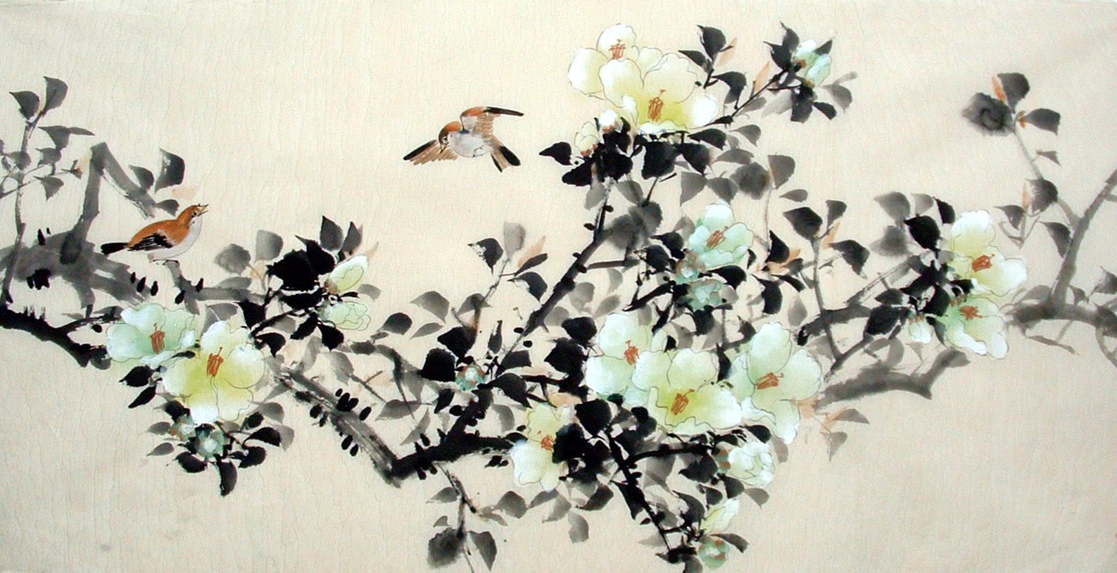 Chinese Flowers&Trees Painting - CNAG014920