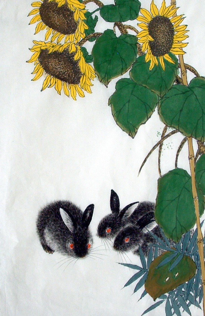 Chinese Rabbit Painting - CNAG014997