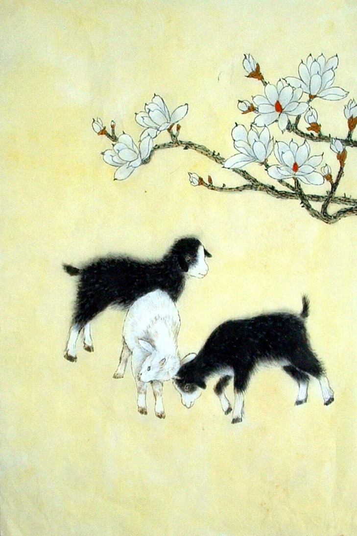Chinese Sheep Painting - CNAG015000