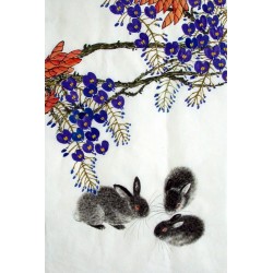 Chinese Rabbit Painting - CNAG015005