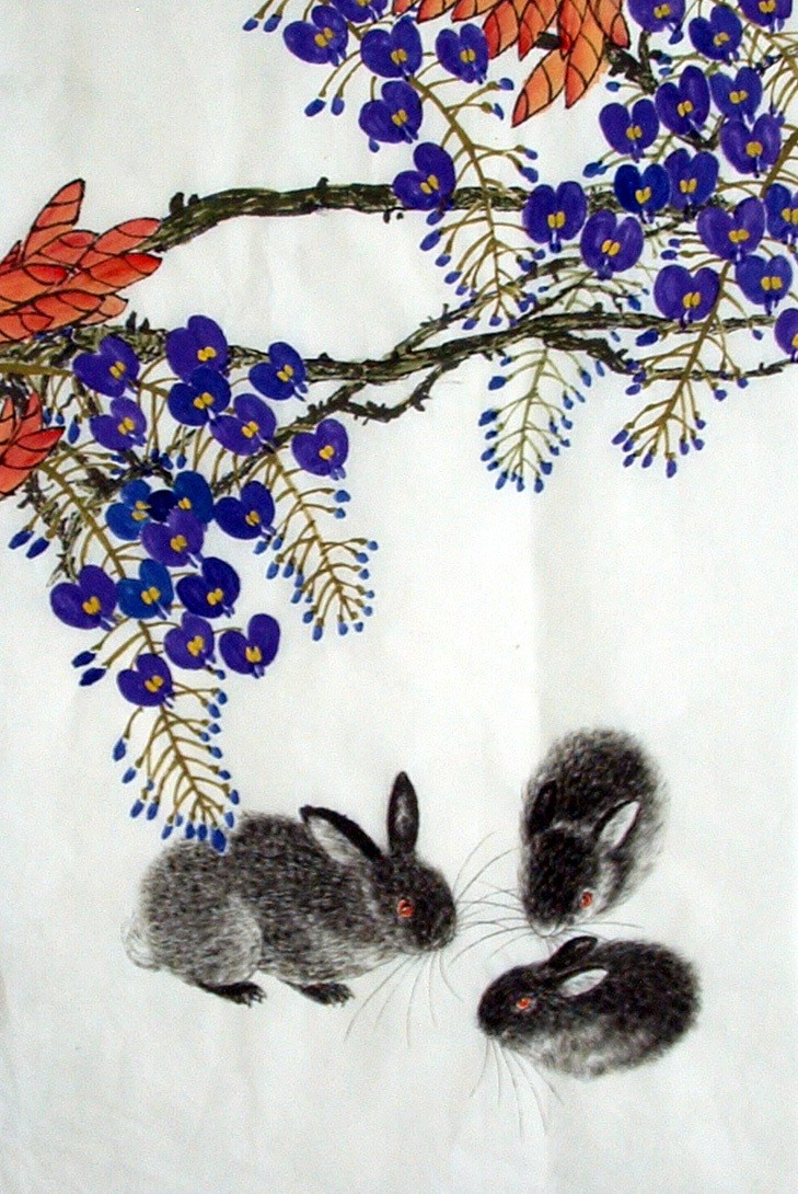 Chinese Rabbit Painting - CNAG015005