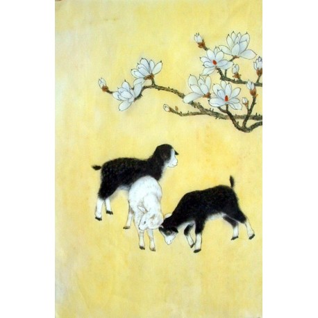 Chinese Sheep Painting - CNAG015009