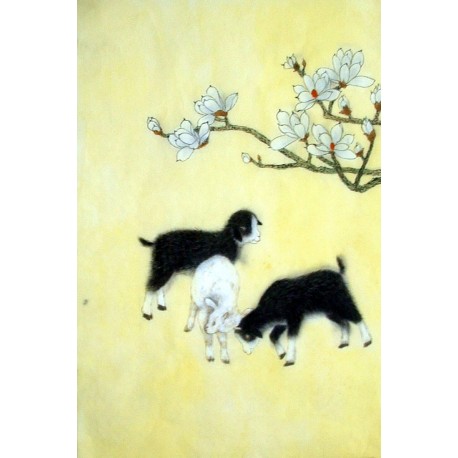 Chinese Sheep Painting - CNAG015012