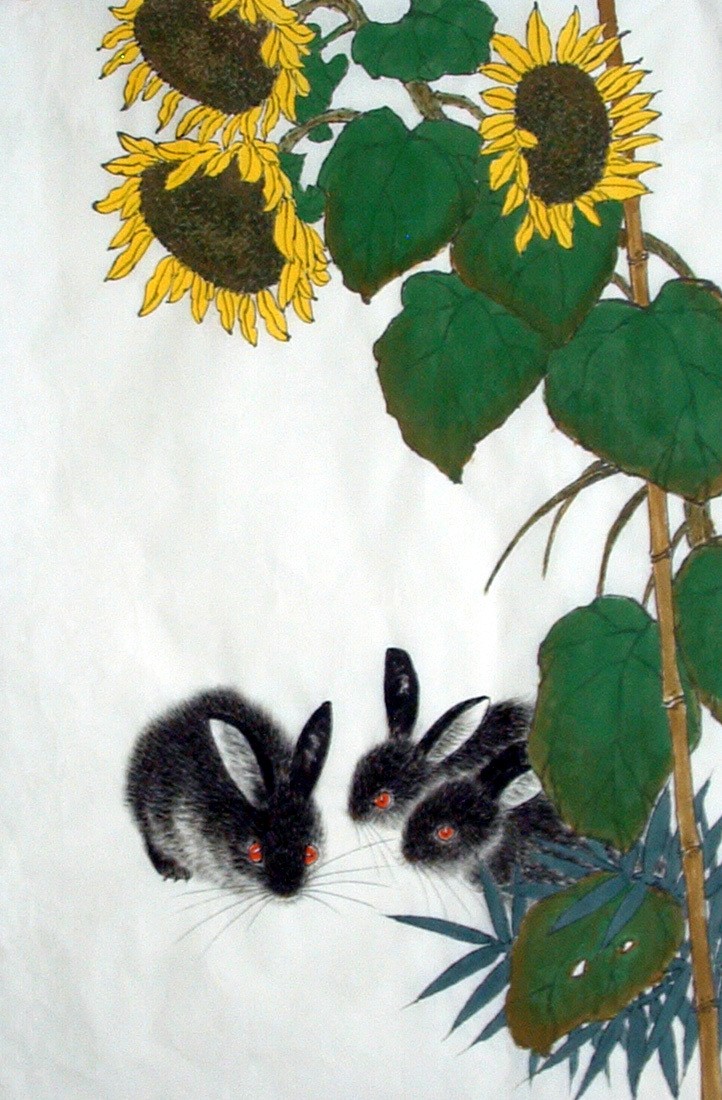 Chinese Rabbit Painting - CNAG015018