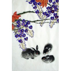 Chinese Rabbit Painting - CNAG015019