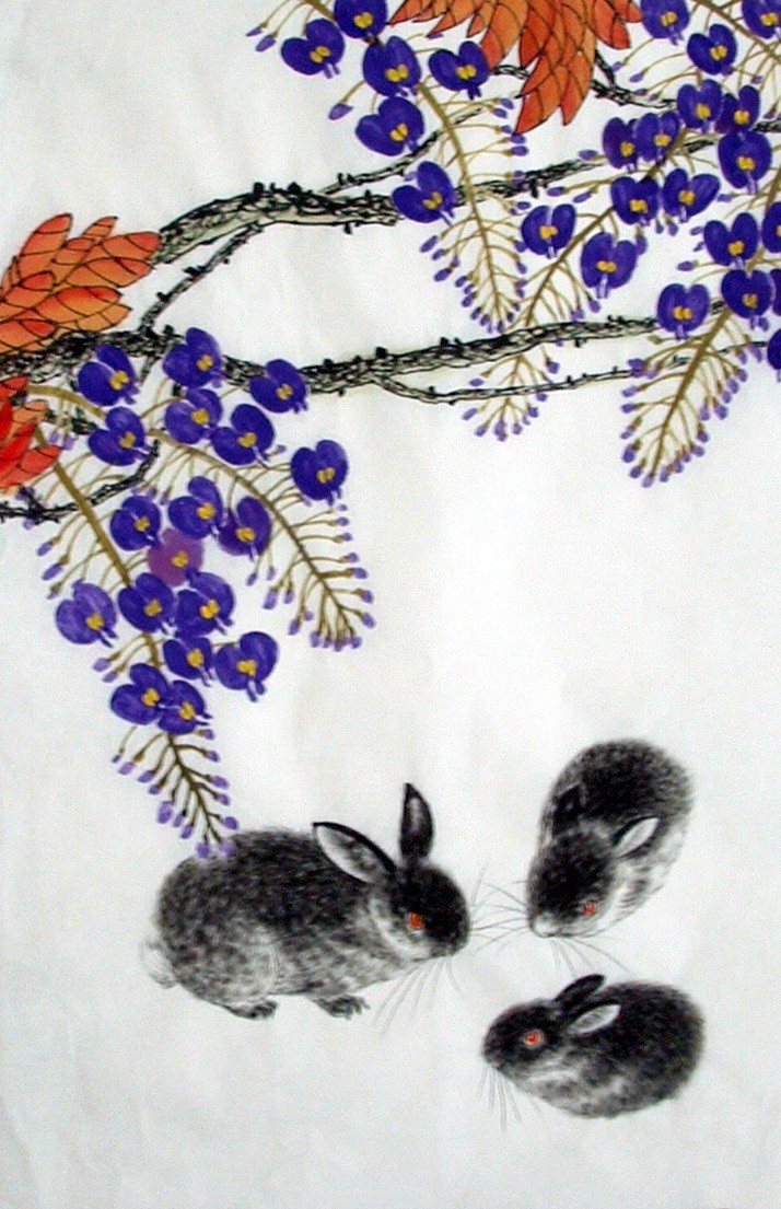 Chinese Rabbit Painting - CNAG015020