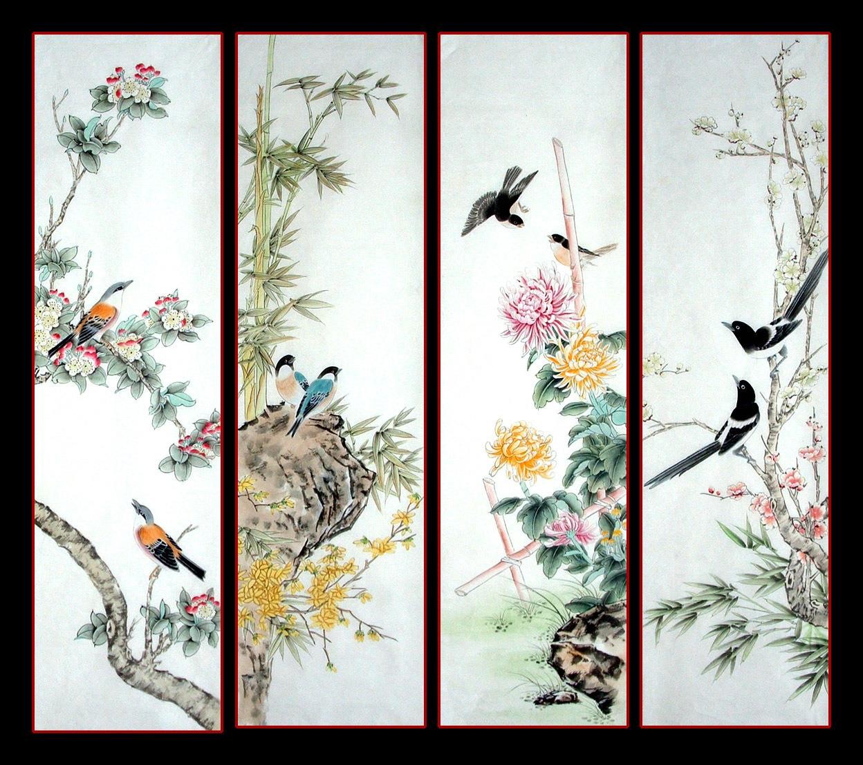Chinese Flowers&Trees Painting - CNAG015040