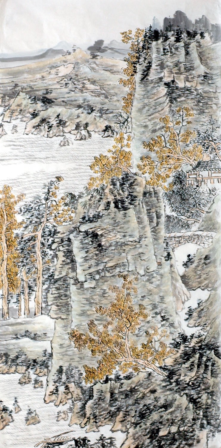 Chinese Landscape Painting - CNAG015056